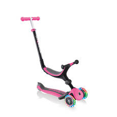 Hulajnoga jeździk rowerek Globber GO-UP Foldable Plus Lights 643-110 Deep Pink