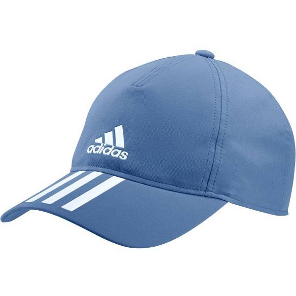 Czapka z daszkiem młodzieżowa adidas Aeoredy Baseball Cap 3 Stripes OSFY niebieska GM6279