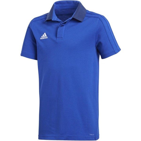 Koszulka dla dzieci adidas Condivo 18 Cotton Polo JUNIOR niebieska CF4372