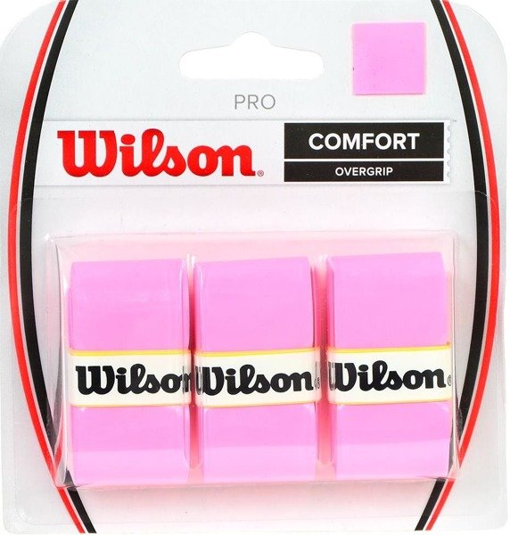 Owijka Wilson Pro Comfort Overgrip różowy 3szt WRZ4014PK