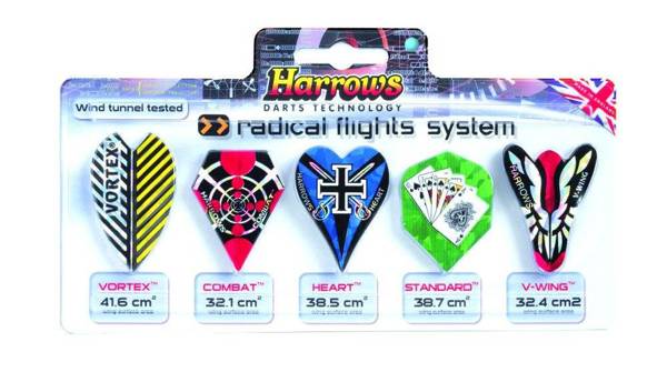 Zestaw piórek Harrows System Radical Flights 5x3