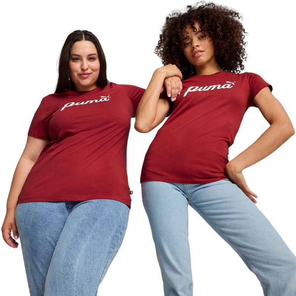 Puma ESS+Script women's T-shirt red 679315 13