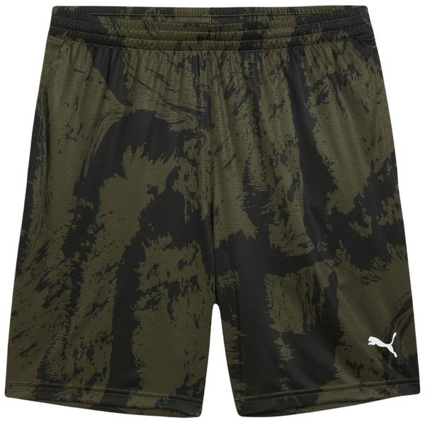 Men's Puma Train All Day AOP shorts green 525731 80