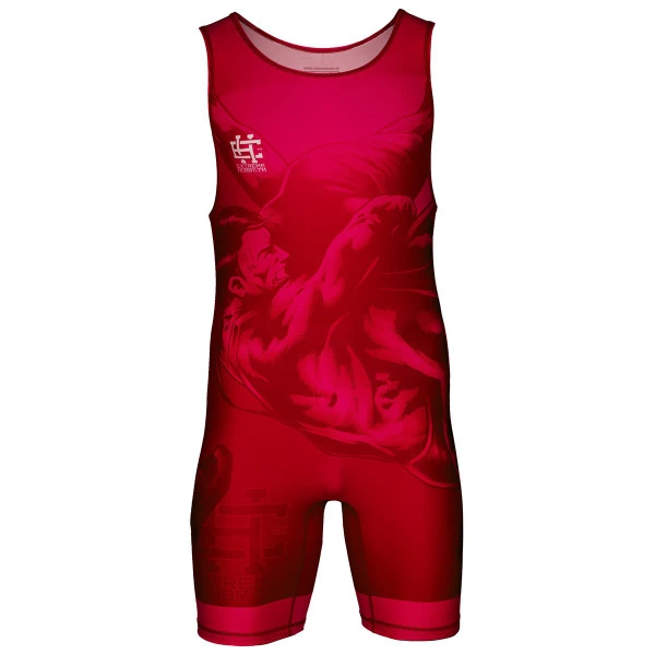 Extreme Hobby Trykot Zapaśniczy Wrestling CZERWONY