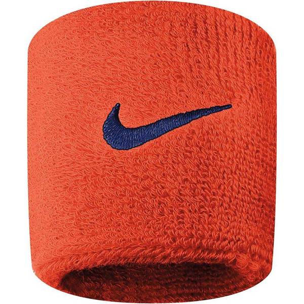 Frotki na rękę Nike Swoosh Wristbands pomarańczowe N0001565804OS