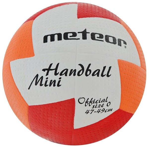 Piłka ręczna Meteor nu Age Mini 0 czerwono-pomarańczowa 4071